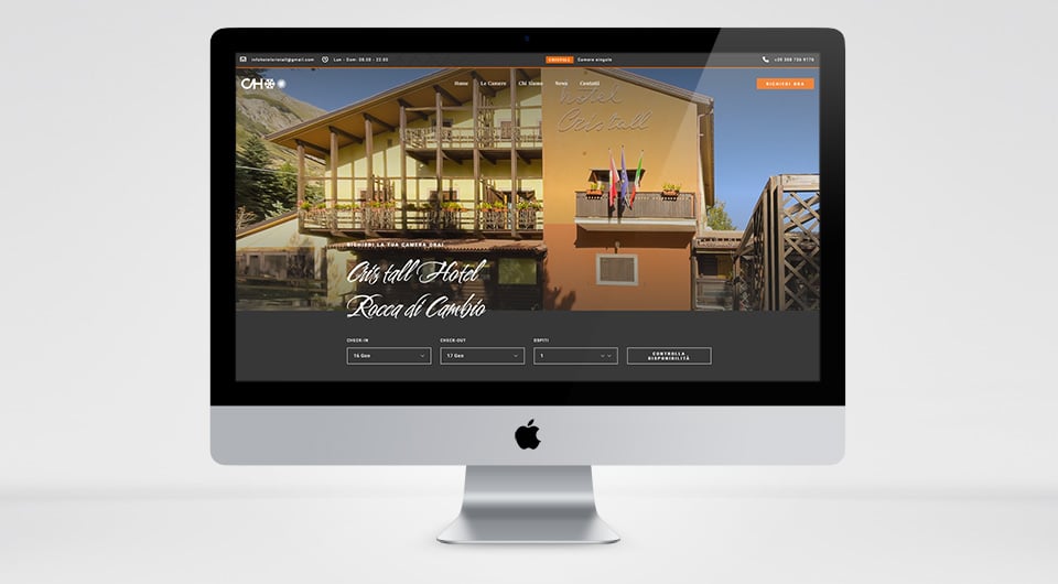Cristall Hotel - Realizzazione Siti Web L'Aquila